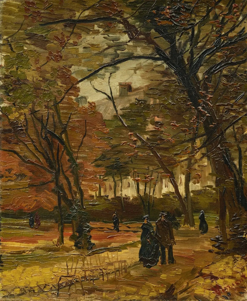 Bois de Boulogne med forbipasserende - Vincent van Gogh