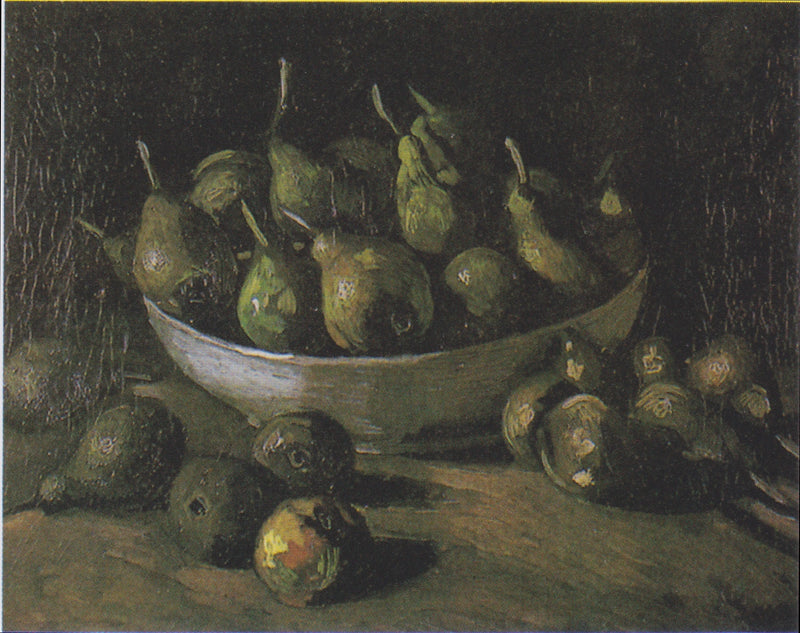 Stilleben med en steinskål og pærer - Vincent van Gogh
