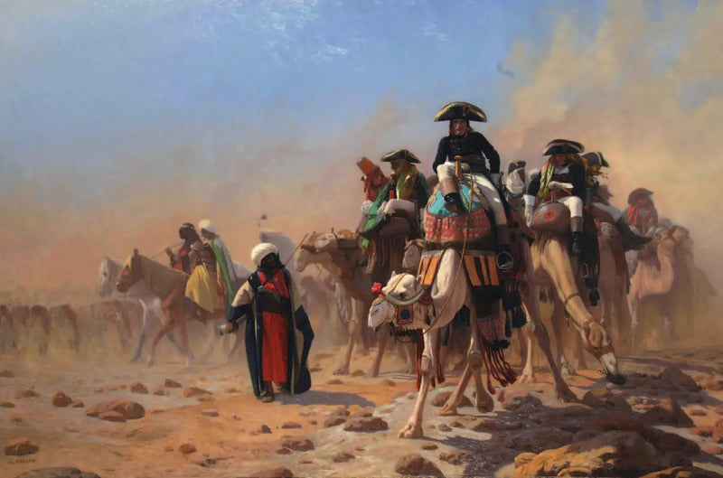 Bonaparte og hans generalstab i Egypt - Jean-Léon Gérôme