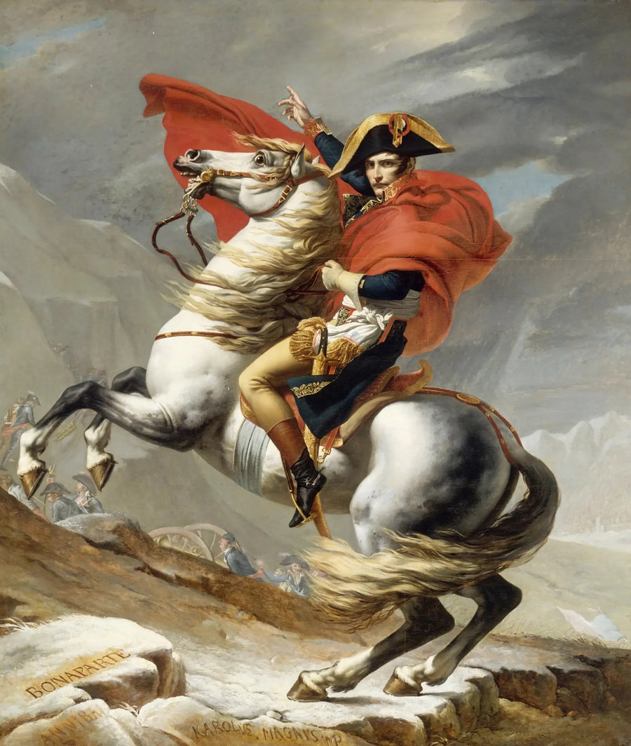 Bonaparte krysser Grand-Saint-Bernard - Jacques-Louis David