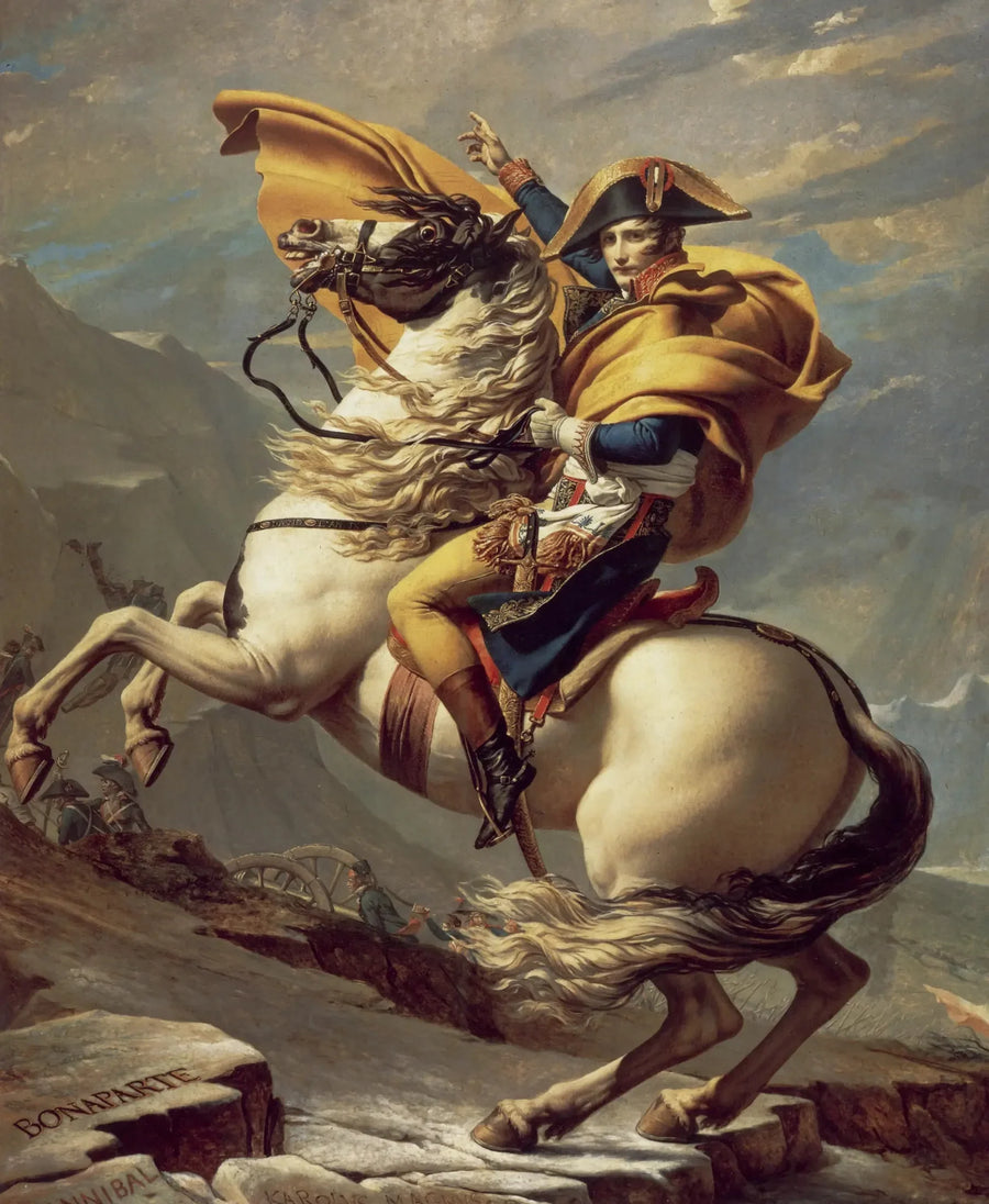 Bonaparte krysser Grand-Saint-Bernard - Jacques-Louis David