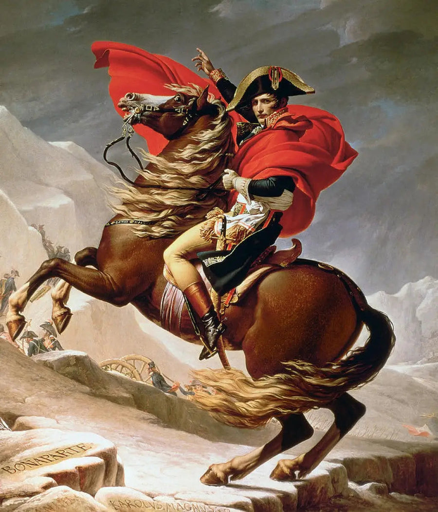 Bonaparte krysser Grand-Saint-Bernard - Jacques-Louis David