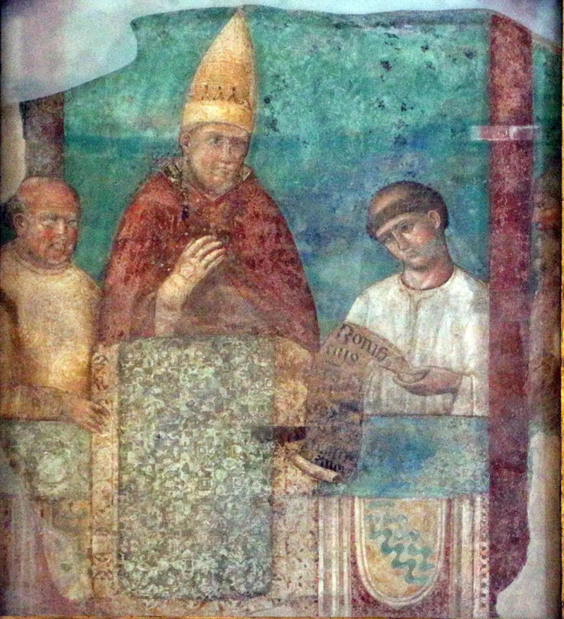Boniface VIII kunngjør jubileet 1300 - Giotto