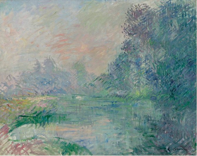 EURE-elven, morgenens effekt - Gustave Loiseau