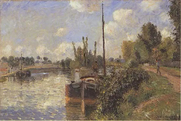 Oise-bredden, Pontoise - Camille Pissarro