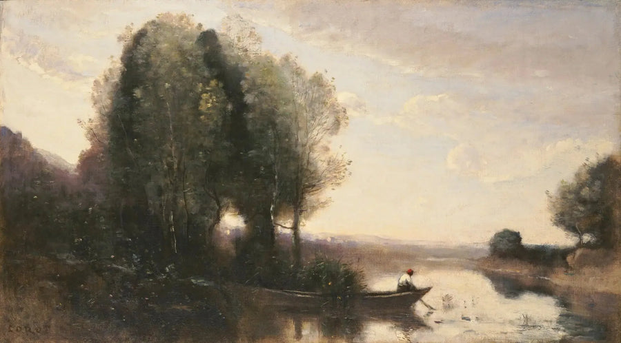 Bordet ved Seinen - Jean-Baptiste Camille Corot