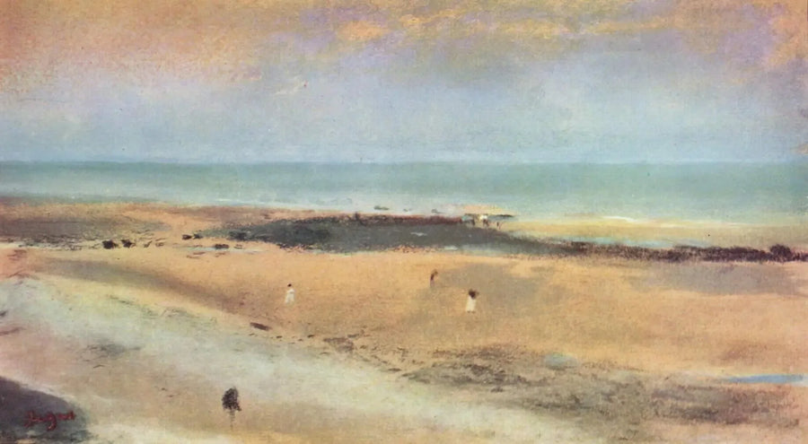 Lavvann ved sjøen - Edgar Degas