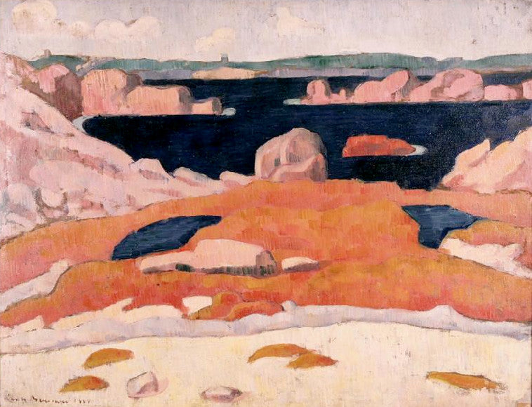 Sjøbilde i Bretagne, Saint-Briac - Émile Bernard