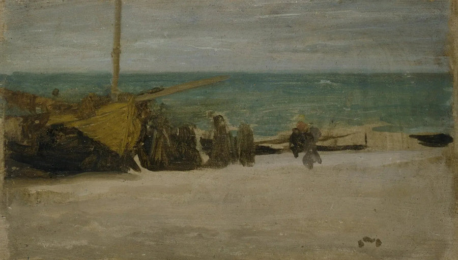 Havkyst: grå og svart - James Abbott McNeill Whistler
