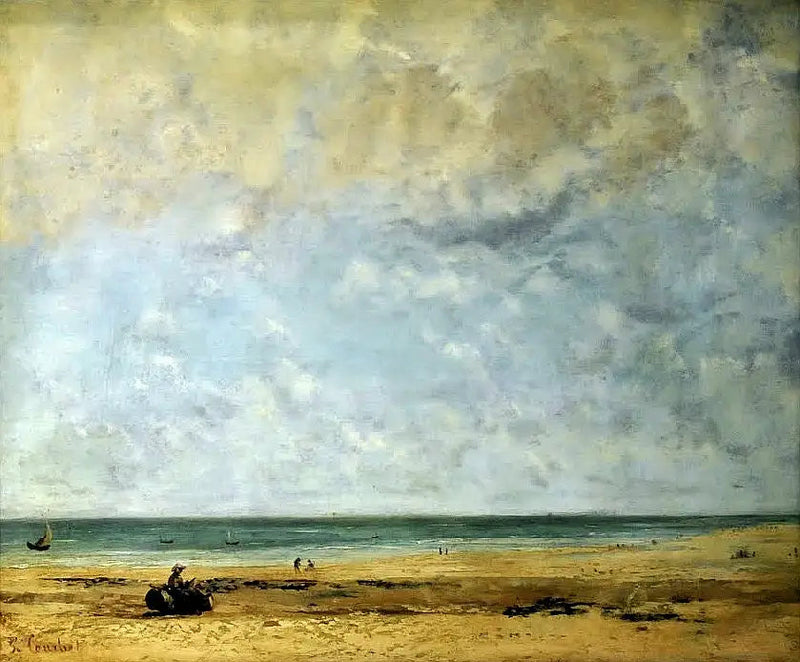 Havbordsutsikt - Gustave Courbet