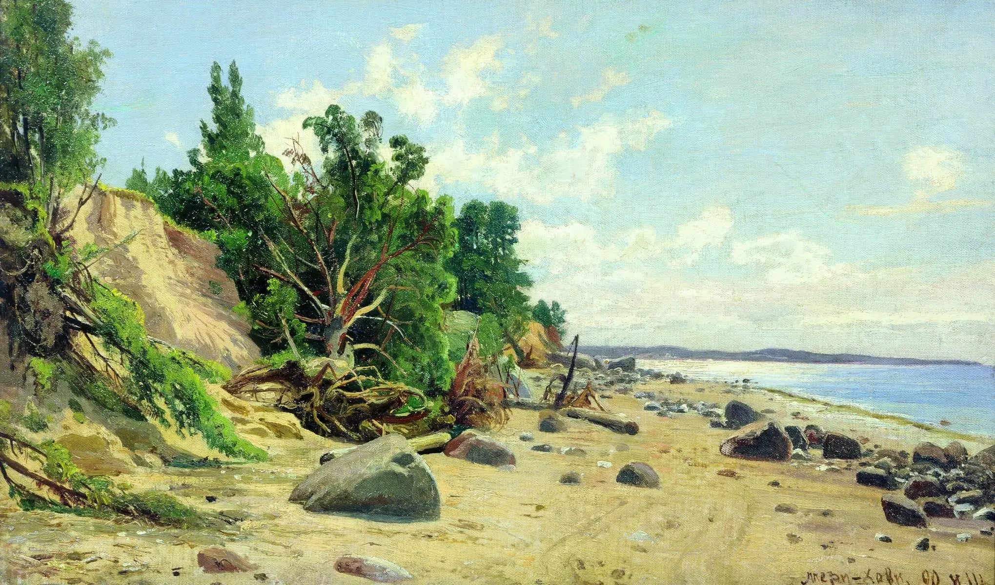 Bord de mer - Ivan Chichkine image 1 reproduction artisanale de tableau