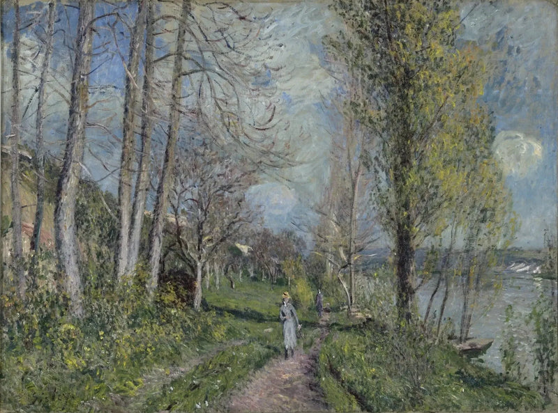Seine-kanten i By - Alfred Sisley