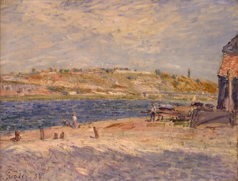 Loing-elven ved Saint-Mammès - Alfred Sisley