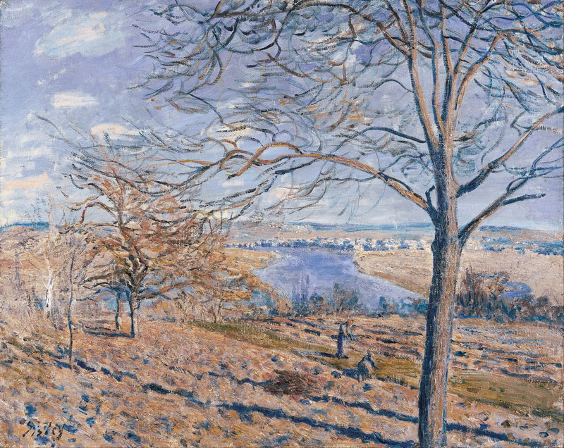 Loing-elven, høsteffekt - Alfred Sisley