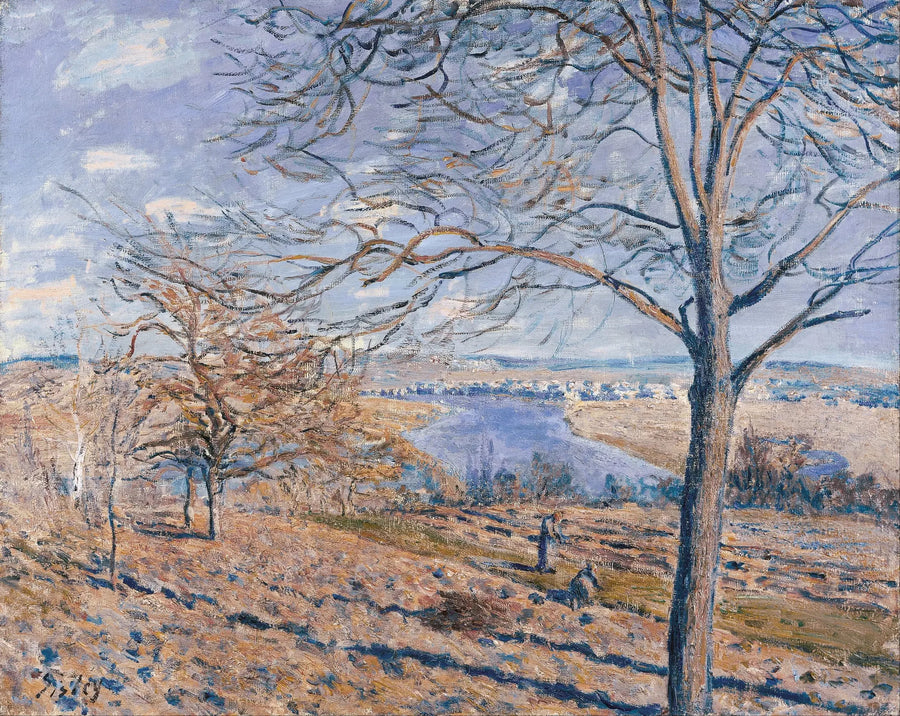 Loing-elven, høsteffekt - Alfred Sisley