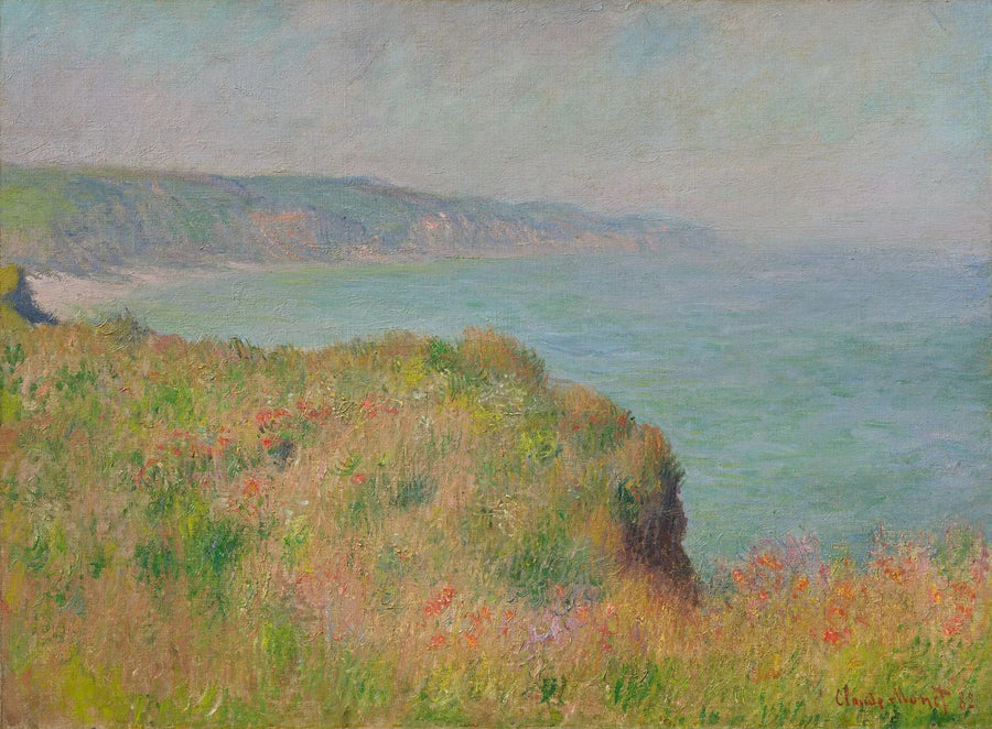 Kanten av klippen i Pourville W752 - Claude Monet