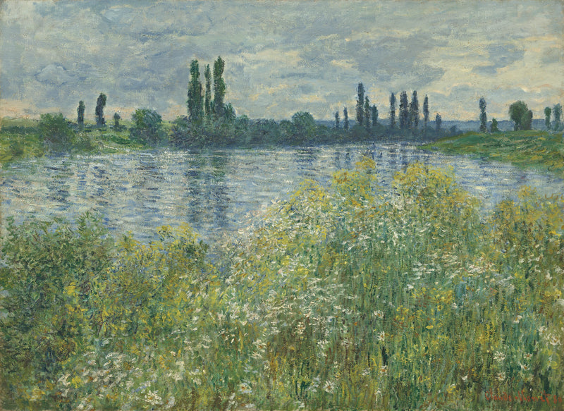 Banks of the Seine på Vétheuil W597 - Claude Monet