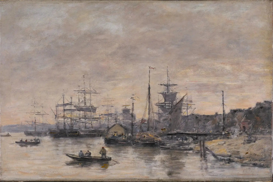 Bordeaux, havnen - Eugène Boudin