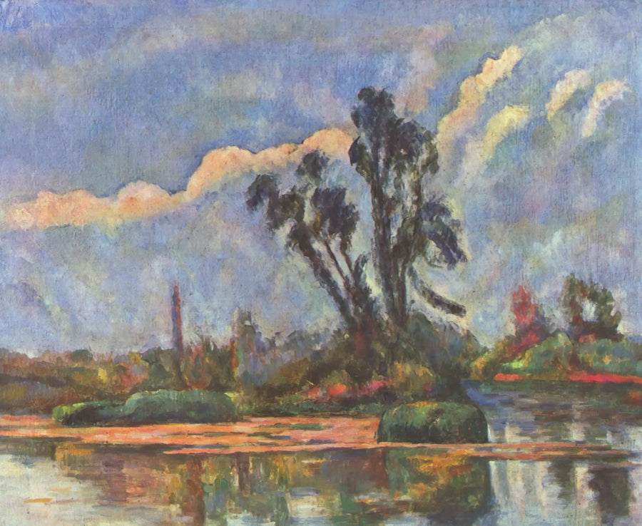 Bredder av Oise - Paul Cézanne