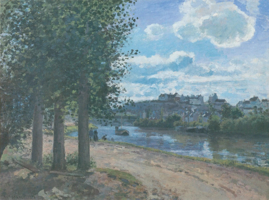 Oise-bredden, Pontoise - Camille Pissarro