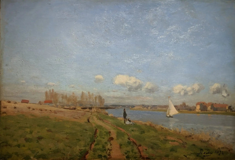 Seinebredder i Argenteuil - Alfred Sisley
