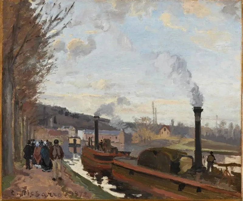 Seinebredder ved Bougival - Camille Pissarro