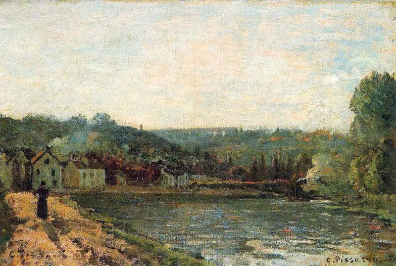 Seinebredder ved Bougival - Camille Pissarro
