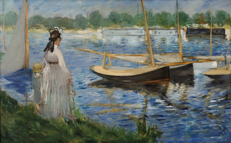 Seinebredder i Argenteuil - Édouard Manet