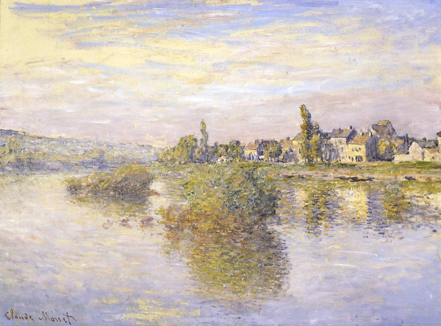 Banks of the Seine på Lavacourt W538 - Claude Monet