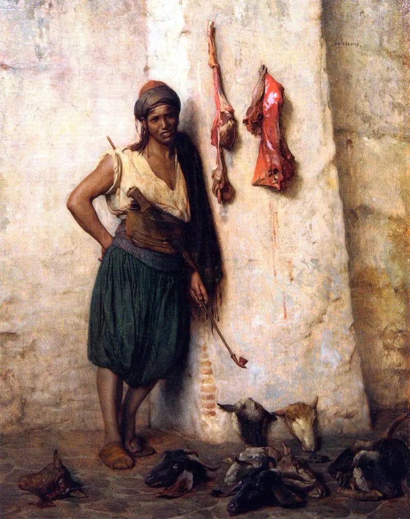 Tyrkisk slakter i Jerusalem - Jean-Léon Gérôme