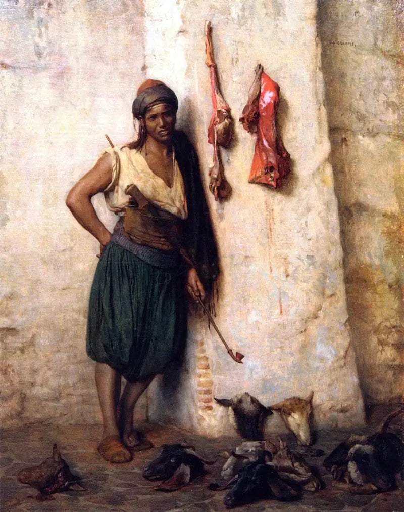 Tyrkisk slakter i Jerusalem - Jean-Léon Gérôme