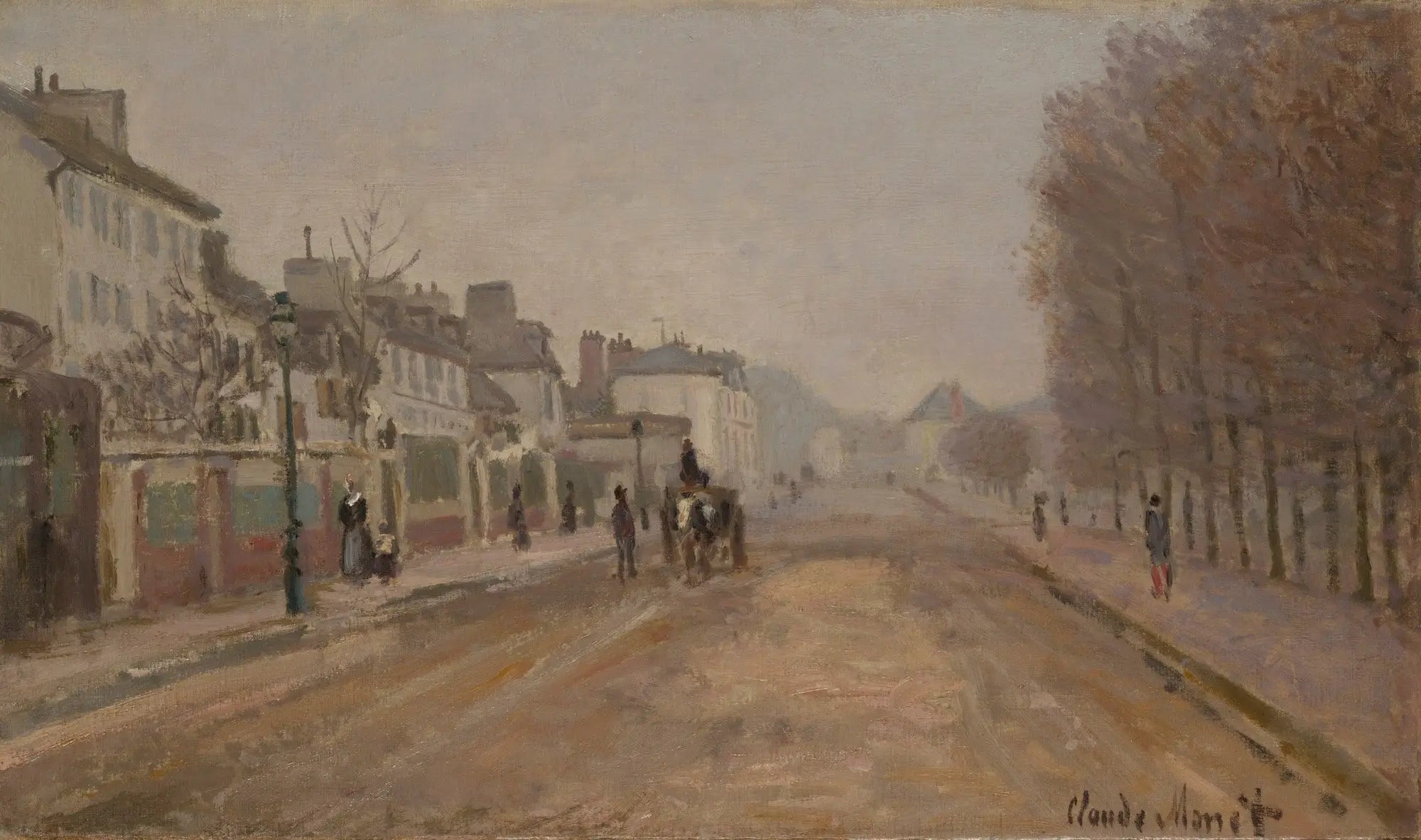 Boulevard Héloise, Argenteuil - Claude Monet image 1 copie de tableau peinte à la main