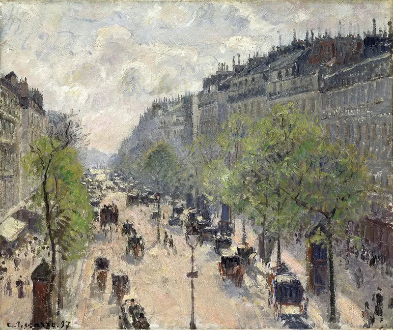 Boulevard Montmartre, Vår - Camille Pissarro