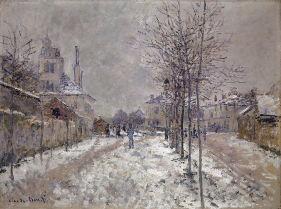 Boulevard de Pontoise i Argenteuil, snø W359 - Claude Monet