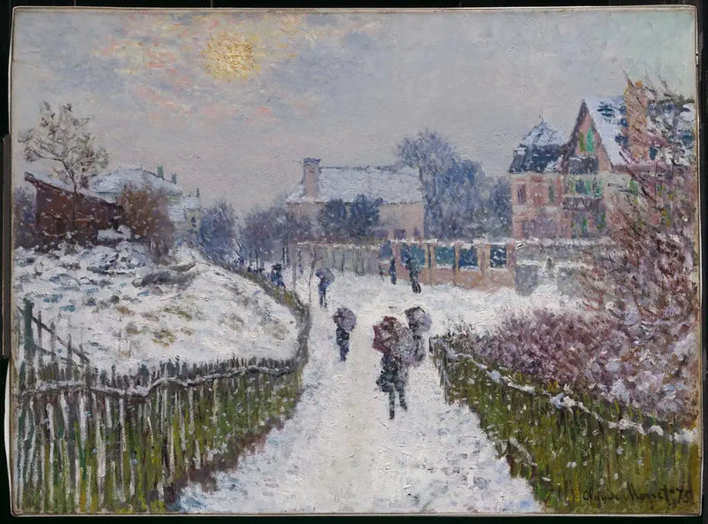 Boulevard Saint-Denis, Argenteuil, om vinteren - Claude Monet