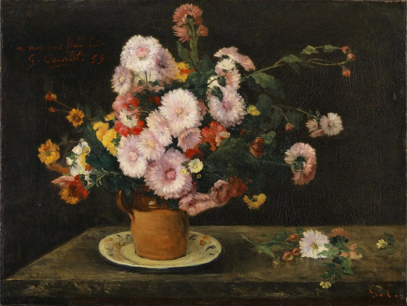 Astersbukett - Gustave Courbet