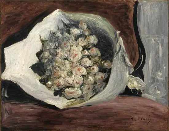 Bukett i en loge - Pierre-Auguste Renoir