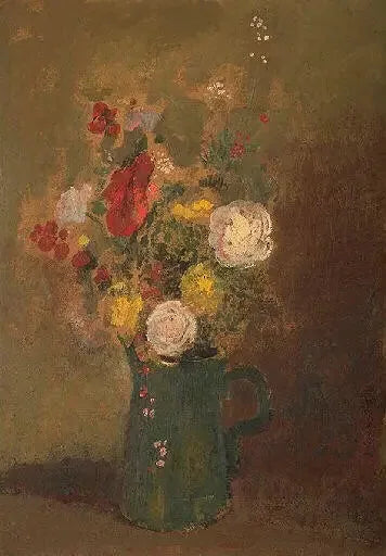 Blomsterbukett med mimosa - Odilon Redon