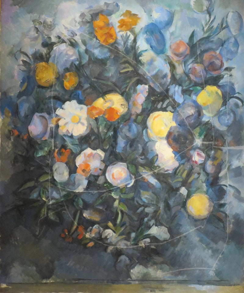 Blomsterbukett, etter Delacroix - Paul Cézanne