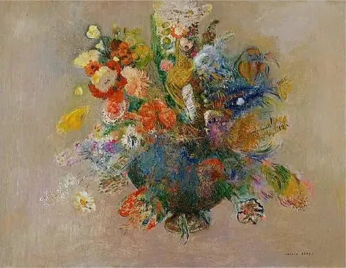 Blomsterbukett - Odilon Redon