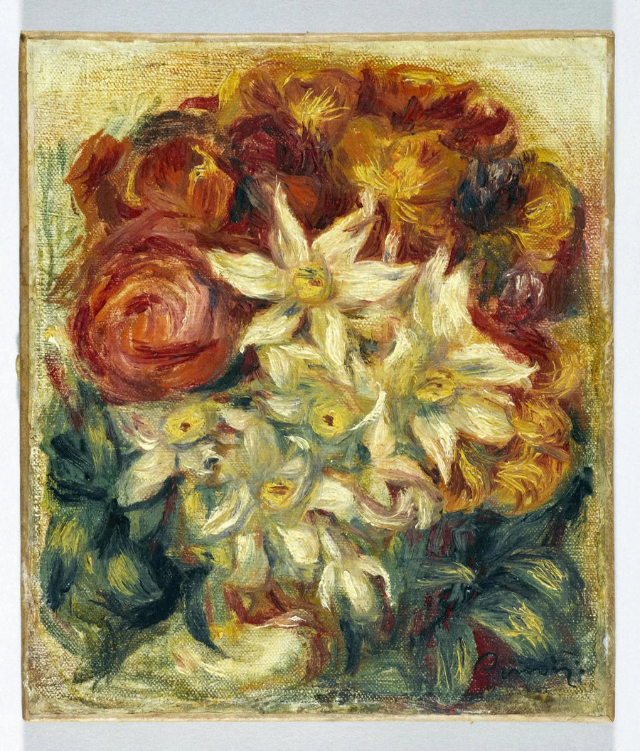 Bukett med påskeliljer og roser - Pierre-Auguste Renoir