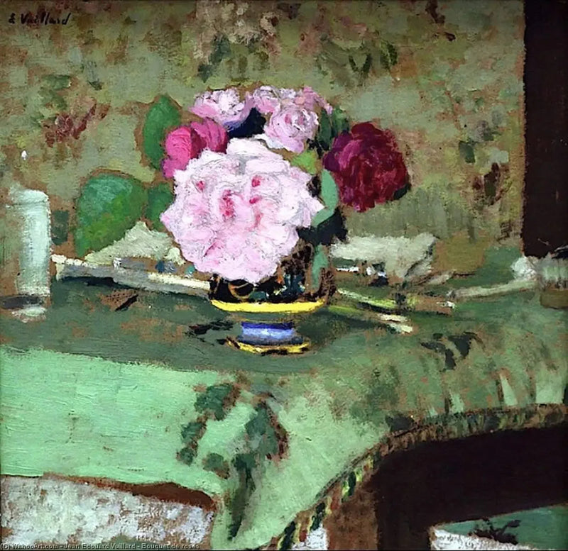 Rosebukett - Édouard Vuillard