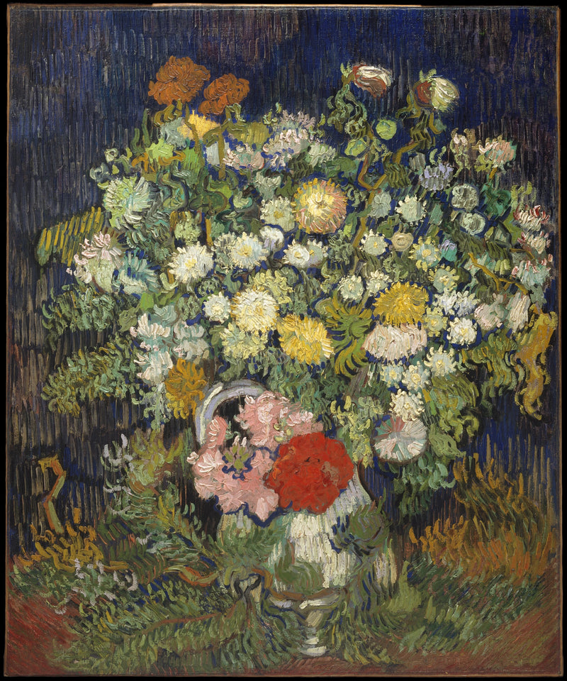 Blomsterbukett i en vase - Vincent van Gogh