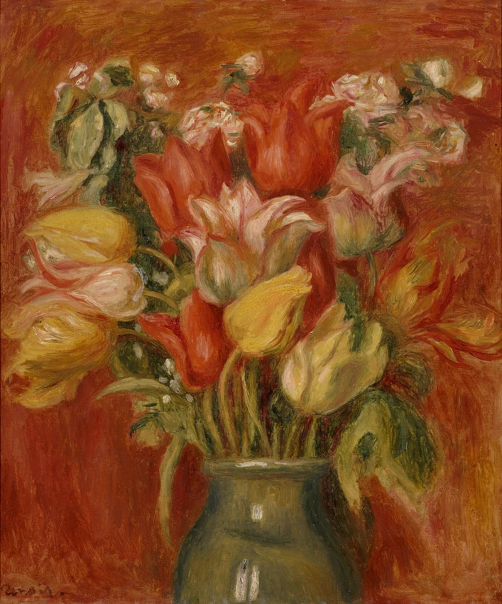 Tulipanbukett - Pierre-Auguste Renoir