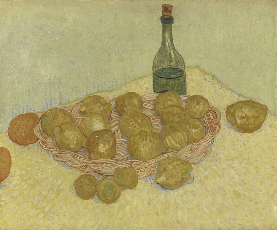 Stilleben: flaske, sitroner og appelsiner - Vincent van Gogh