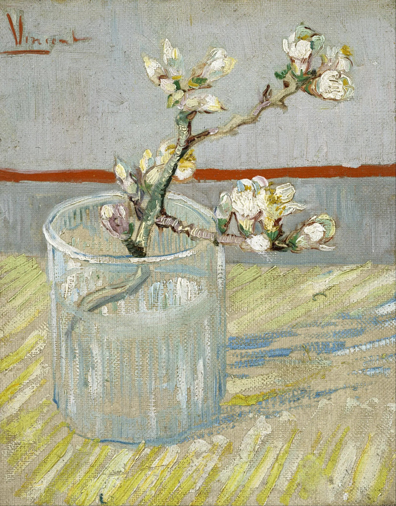 Mandelblomstgren i et glass - Vincent van Gogh