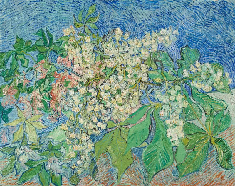 Blomstrende kastanjegreiner - Vincent van Gogh