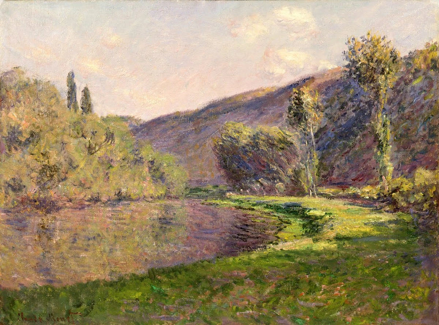 Le Bras de Jeufosse, sen ettermiddag W910 - Claude Monet