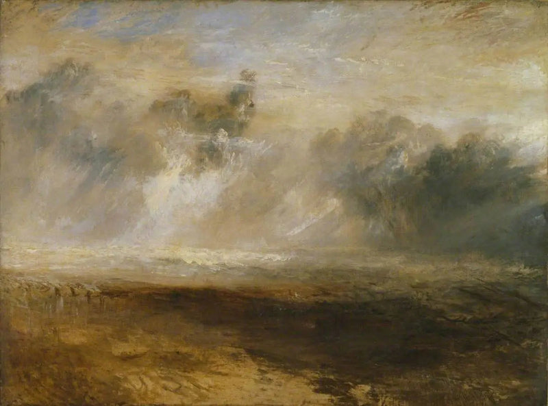 Brytere på en flat strand - J. M. W. Turner