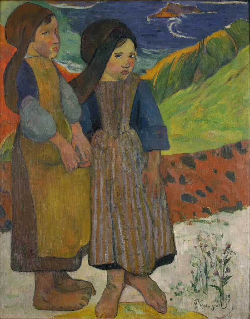 Bretoner ved havet - Paul Gauguin